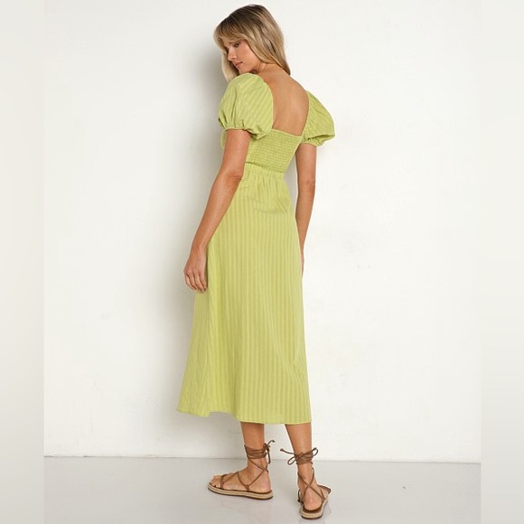 Show Me Your Mumu Gabrielle Tie Dress Pear Green - Picture 3 of 4